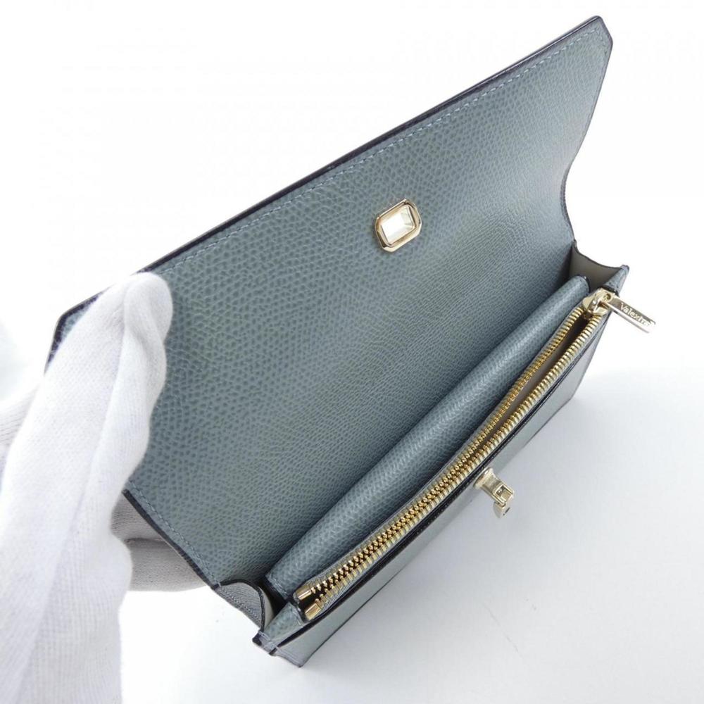 VALEXTRA Leather Bifold Wallet in Black - Picture 5 of 5